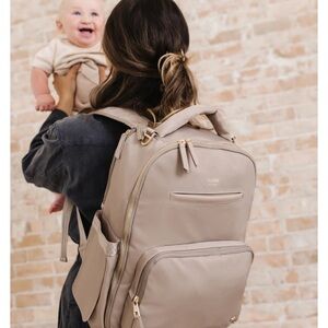 Jujube classic backpack.  Taupe